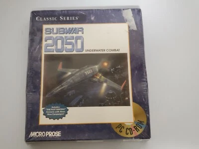 Sealed New Subwar 2050 Underwater Combat -1994 PC CD-ROM Game - Big Box ESC2 - Image 1 of 3