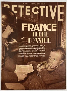 Detective, 10 Mars 1938, No. 489, Vintage French True Crime Magazine, Pulp - Picture 1 of 6