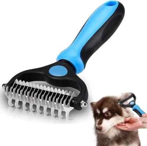 Professional Pet Dog Grooming Cat Comb Brush Dematting Undercoat Comb Rake Tool - Picture 1 of 20