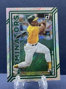 2023 Panini Donruss Rapture Dominators Rickey Henderson #D8 Oakland Athletics