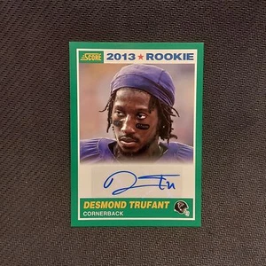 2013 Score 25th Anniversary Signatures Green Desmond Trufant Rookie Auto RC #398 - Picture 1 of 2