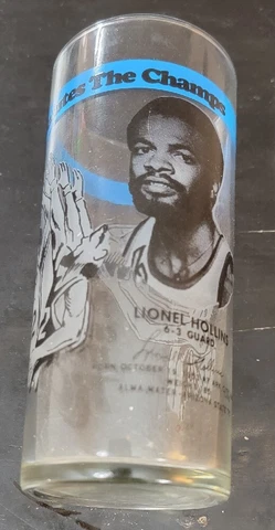 Portland Trail Blazers LIONEL HOLLINS RC COLA Glass  1977 The Champs Cover