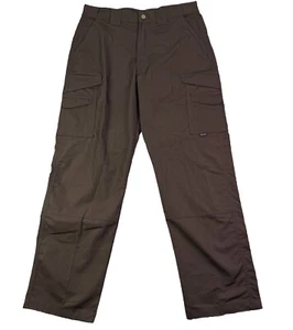 Pantalones Tru Spec Para Hombre 34 Marrón Poliéster Algodón Ripstop Carga Ropa de Trabajo Táctica - Imagen 1 de 8
