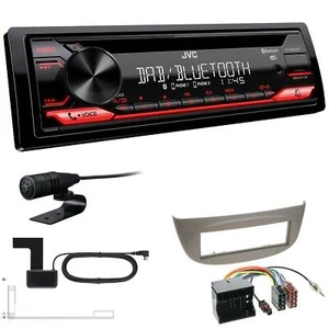 JVC KD-DB622BT DAB Radio BT USB Set für Renault Twingo II 2009-2014 hellgrau - Bild 1 von 5