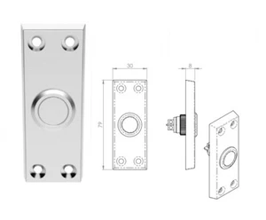 Carlisle Brass - DOOR BELL PUSH (79mm x 30mm) - Picture 1 of 3