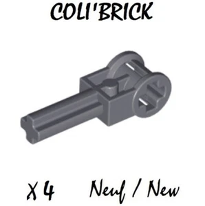 Lego 6553 - 4x Levier Technic Pole reverse Handle - Dark Bluish Gray - New Neuf - Imagen 1 de 1