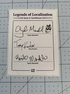 Legends of Localization Book 2 Earthbound Signed Book Plate.  Clyde Mandelin - Picture 1 of 1