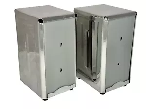 Dispenser tovaglioli in metallo double face retrò diner stile vintage lotto di 2 - Foto 1 di 24