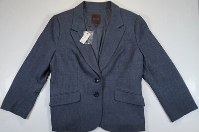 Blazer grande The Limited para mujer manga larga forrado muesca chaqueta negocios formal Foto 1 de 4