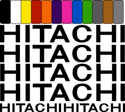 STICKERMASCHINE HITACHI aufkleber sticker mähdrescher schlepper tractor bagger excavator