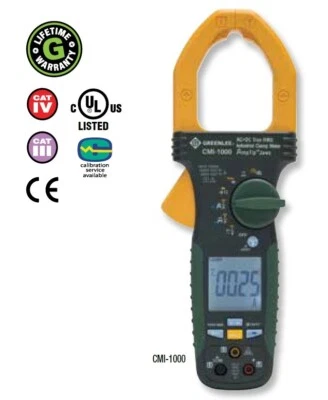 Pinza amperimétrica industrial Greenlee 1000A CMI-1000 Foto 1 de 4