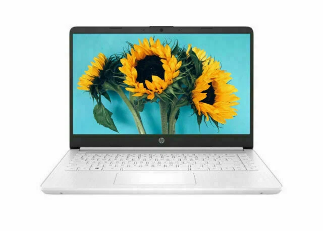 HP 14-dq0032dx 14" (64GB eMMC, Intel Celeron N4020, 1,1Ghz, 4GB RAM) Laptop - Snowflake White (6478313)
