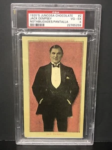 1920 Juncosa Chocolate #2 Jack Dempsey PSA 4 VG/EX Only 1 Higher - Picture 1 of 4