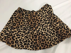 NEW Gymboree Right Meow Black Brown Leopard Cheetah Twirl Skirt 6 - Picture 1 of 2