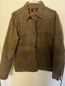 freenote cloth waxed riders jacket large