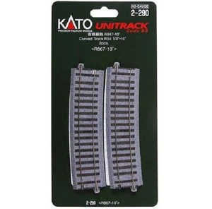 Kato 2-290 Rail Courbe / Curve Track R867 10° 2pcs - HO - Picture 1 of 1