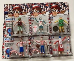 Where Waldo Actionfigur Bendable Mattel 1991 Komplettsatz - Bild 1 von 14