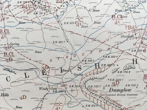 Geological Map of Cleish Hills area, Fife. Edition of 1920. Fifeshire XXV. SE. - Picture 1 of 7