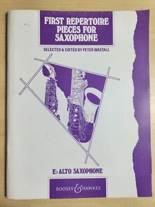FIRST REPERTOIRE PIECES FOR SAXOPHONE - ALTO SAX - BOOSEY - SAXOPHONE TUTOR - - Picture 1 of 2