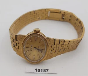 PROJECT TO FIX ENICAR TEXTURED CASE MANUAL WIND GOLD LADIES EU SHIP WATCH 10187 - Picture 1 of 6