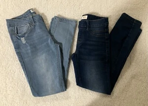 ELV Girls Jean Pants 2pcs - Bundle Size 12 - Picture 1 of 10