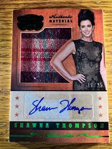 2014 Panini Country Music- Silhouette Signature Materials Green- Shawna Thompson