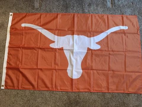TEXAS LONGHORNS 3x5 HUGE INDOOR / OUTDOOR FLAG BANNER NCAA NICE!! Cover