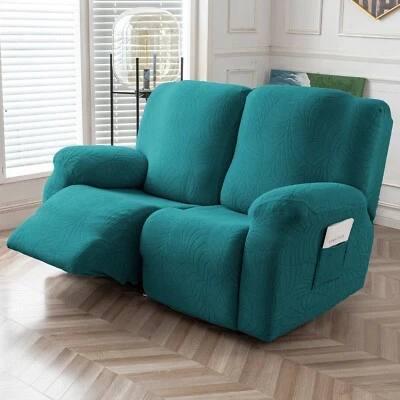Recliner Loveseat Cover Stretch Couch Covers Sofa slipcover for 2 Seat Reclining - Image 1 of 4