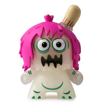 kidrobot Kaiju Dunny Battle Series Vinyl Mini Figures - GID Ugly Unicorn -  NEW - Image 1 of 3