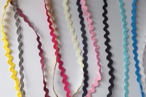 3/5 yards jumbo zig zag ric rac ribbon 5- 6 mm width DIY garments accessories - Picture 1 of 12