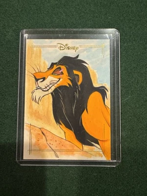2025 Topps Chrome Gold Disney Scar 1/1 Sketch - Image 1 of 3