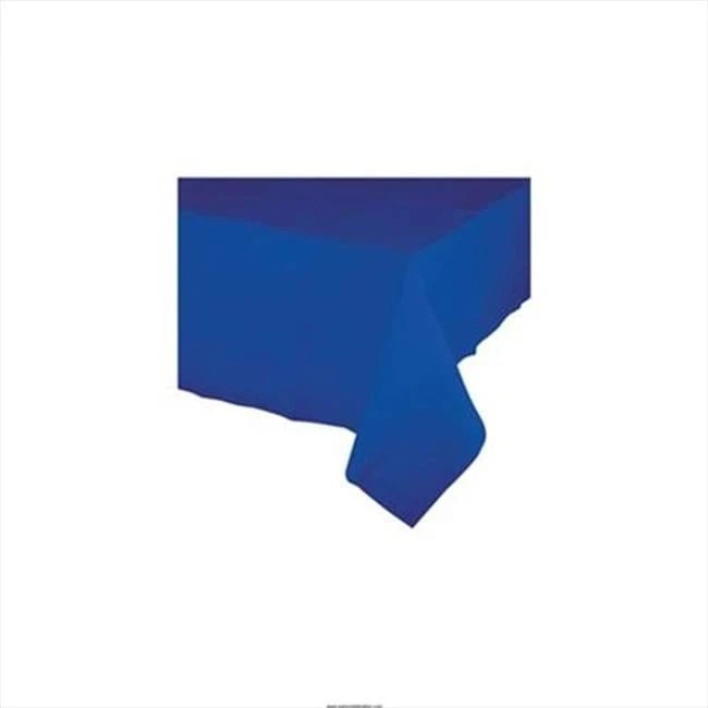 Creative Converting 723147 54 X 108 In. Cobalt Plastic Tablecover - Case of 12 - Image 1 of 1