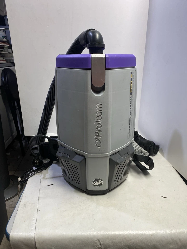 Mochila aspiradora ProTean 1073120 Super Coach Pro-6 con manguera probada funciona Foto 1 de 4