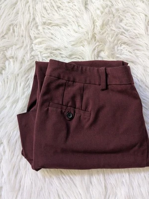 SIZE 14 LANE BRYANT The Houston Burgundy Dress Pants INVPV3811 - Image 1 of 4