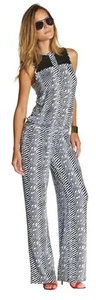 TART Womens Small WREN ZEBRA PRINT JUMPSUIT Jumper NWT $172 Black/White/Gray - Picture 1 of 5