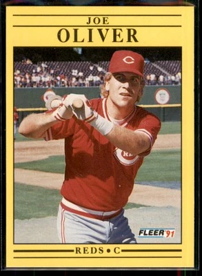 1991 Fleer Joe Oliver #75 Cincinnati Reds - Image 1 of 2