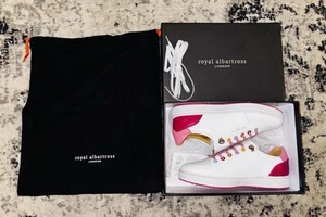Royal Albatross Fieldfox White/pink Womens Size 8 Golf Shoes - Picture 1 of 9