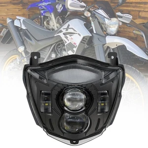 E24 LED Headlight W/DRL Hi-Low Beam For YAMAHA XT660X 2004-2006 XT660R 2004-2016 - Picture 1 of 10
