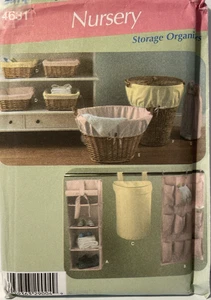 Sewing Pattern Nursery Storage Organizers Simplicity 4631 Uncut - Picture 1 of 3