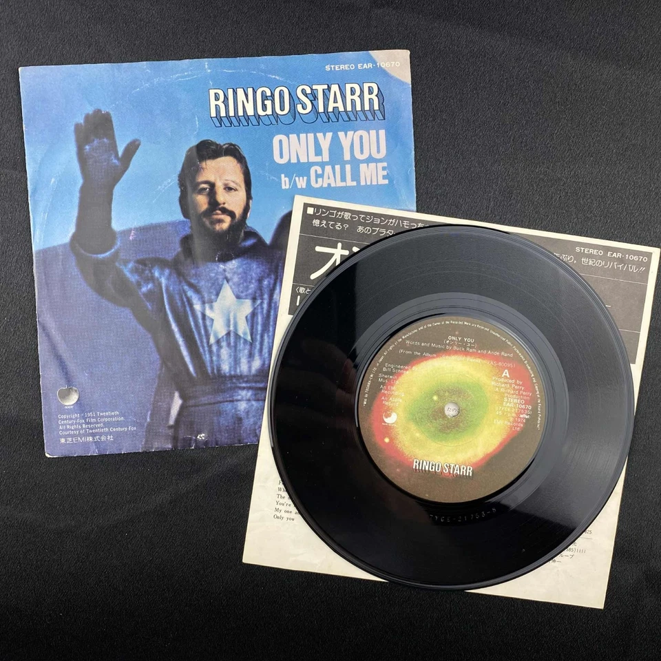 Ringo Starr Only You 7" Single Japan Import Beatles 70s Classic Rock record NM - Imagem 1 de 3