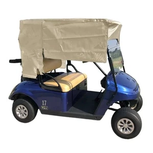 Golf Cart Sun Shade UV Mesh Top Cover For 58" Short Roof Beige - Picture 1 of 7