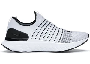 NIB men's 9.5 Nike react phantom flyknit 2 Running Shoes CJ0277-100 Oreo - Picture 1 of 5