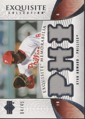 Ryan Howard 2006 Upper Deck Изысканная Коллекция Образец 04/45 #EM-HO - Изображение 1 из 2