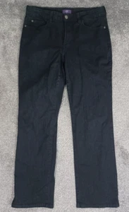 NYDJ Jeans schwarz Stretch Denim gerade Made in USA Baumwolle UK 12P (US 8P) - Bild 1 von 18