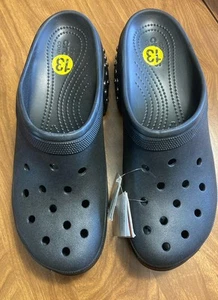Crocs Siren schwarz Nieten Plateau Clog Absatz Herren Größe 13-neu Neu mit Etikett - Bild 1 von 6