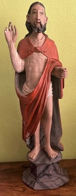 Escultura del Cristo Resucitado 68,5 cm - Madera-Policromada Siglo XVIII Foto 1 de 4