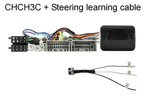 JEEP WRANGLER 2007-2015 STEERING WHEEL INTERFACE + LEARNING CABLE AERPRO CHCH3C - Picture 1 of 1