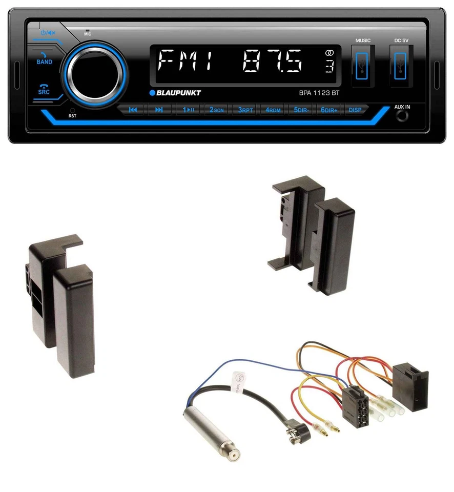 Blaupunkt MP3 Bluetooth USB AUX Autoradio für Audi A4 B5 bis 99 A6 C4 bis 97 A8 - Bild 1 von 4