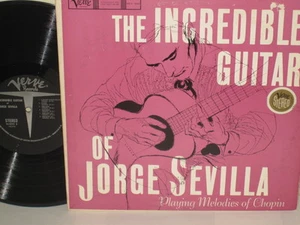 JORGE SEVILLA - Incredible Guitar ~ VERVE 8342 -- RARE DAVID STONE MARTIN COVER - Picture 1 of 1