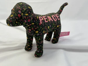 Victoria's Secret Flowered Peace Dog 7" Plush Soft Toy Stuffed Animal - Picture 1 of 4
